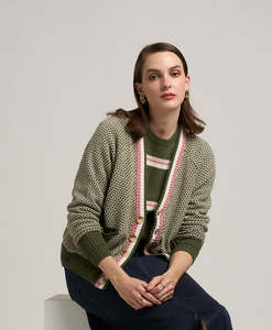 Madly Sweetly Compass Cardi - Grass