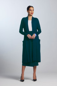Sale Knitwear: Paula Ryan Long Shrug - Starling
