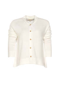 Sale Knitwear: Madly Sweetly Downy-JR Cardi - Winter White