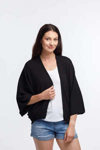 Sale Knitwear: Home-Lee Knit Cape - Black