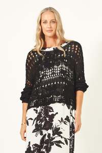 Sale Knitwear 2: Lemon Tree Ibiza Knit - Black