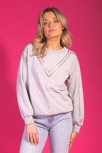 Charlo Lexi Studded Sweater