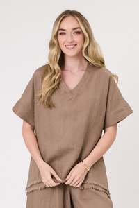 Lemon Tree Carola Top - Mocha