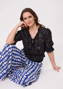 Lemon Tree: Lemon Tree Milana Lace Top Black