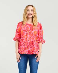 Seduce: Seduce Sadie Top - Abstract Blush