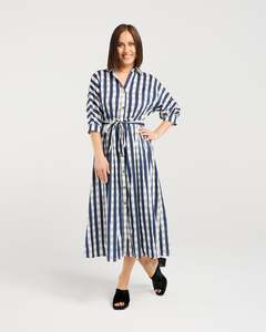 Seduce Ava Dress - Ink Check