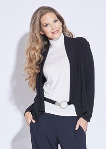 Paula Ryan Essentials: Soft Collar Cardigan - Micromodal