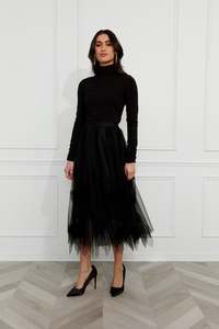 Frank Lyman: Frank Lyman Ruffled Skirt