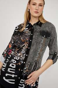 Frank Lyman Animal Print Shirt