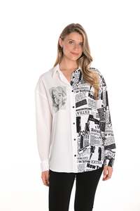 Frank Lyman: Frank Lyman Graphic Print Shirt