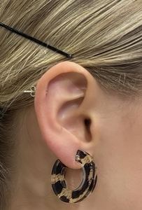 Fabienne Leopard Hoop Earrings