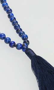 Jewellery: Tassel Necklace - Navy