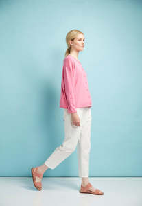 Nineteen: Nineteen/46 Sea Salt Cardi - Blossom Pink