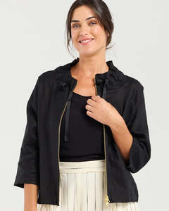 Blackstone Victoria Zip Jacket - Black