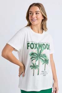 Foxwood Malibu Tee Vintage White