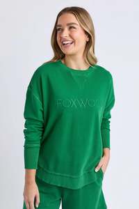 Foxwood Simplified Crew-Summer Green