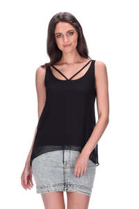 Pretty Basic Miller Singlet - Black