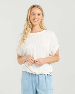 Et Alia: Et Alia Harlee Top - Opal Sheen