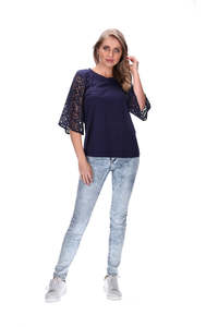 Pretty Basic: Arya Top - Navy