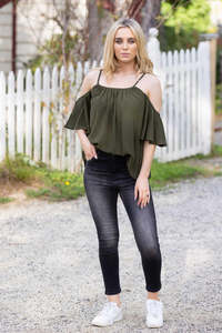 Honey Denim - Cormac Black High-Waisted Jean Short Leg