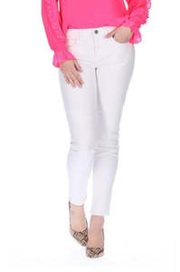 Honey Denim: Honey Denim Rocco White Jean - Augustine