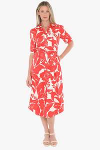 Jump Lilly Mono Print Dress