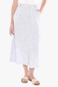 Xxl: Jump Button Through Skirt