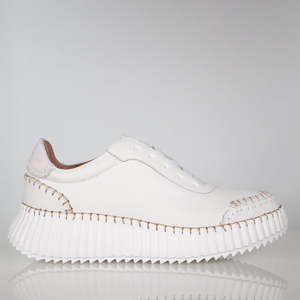 Minx: Minx Rizz White Tan Sneaker