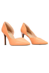 Sake Shoes: Hey Monday Knox Heel Orange Diamante