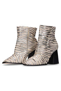 Sale Boots: Rocco Boot Silver Zebra