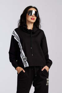 Paula Ryan Roma Cowl Neck Sweater - Black