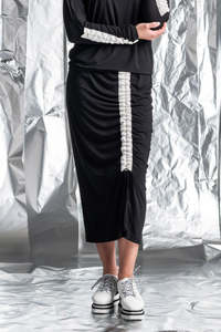 Paula Ryan Drawcord Pencil Skirt