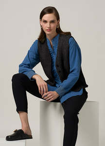 Sale Hoodies Sweaters: Madly Sweetly Navigator Vest - Black