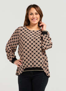 Less Than 70: Zafina Havana Top- Basket Weave