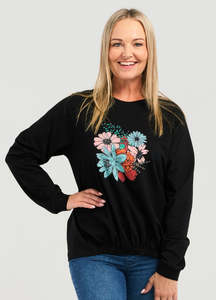 Zafina Marissa Sweat- Black