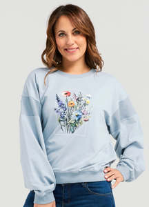 Zafina Livia Sweat- Pale Blue