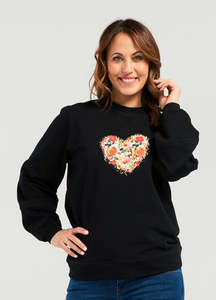 Zafina Louise Sweat-Black