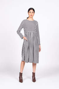 Wilson Trollope: Wilson Trollope Otama Dress - Houndstooth