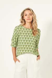 Lemon Tree Sybil Top - Green