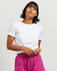 Et Alia Twist Tee - White