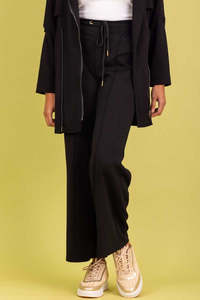 Nothing Over 79: Charlo Freya Cotton Sweat Pant Black Viscose