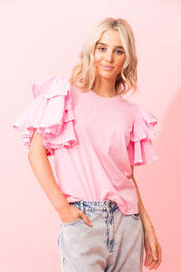 Charlo Lulu Knit Top - Pink