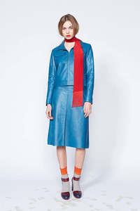 Kate Sylvester Blake Leather Skirt