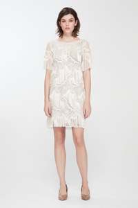Kate Sylvester Benita Fringed Mini Dress