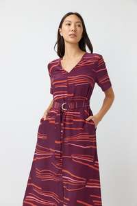 Kate Sylvester Ali Dress Aubergine