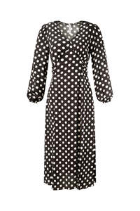 Lemon Tree Sale: Lemon Tree Sabrina Dress White Polkadot