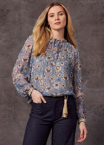 Loobies Story Margaret Blouse - Blue