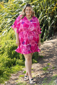 Stella Royal kayden Kaftan Dress - Pink