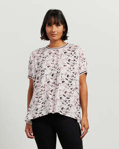 Et Alia Sale: Et Alia Brea Top - Pink Petals