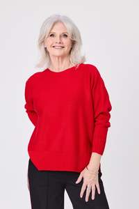 Knitwear: Lemon Tree Fiona Knit Red